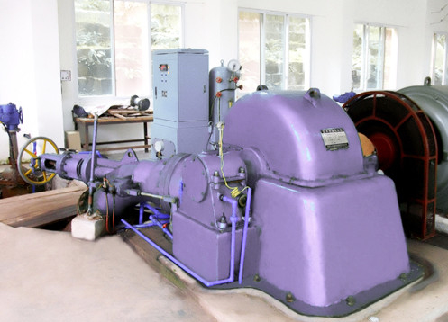 Vertikale / horizontale Installationsmethode 500 kW Turgo Turbine Hydrogenerator mit AVR angepasst