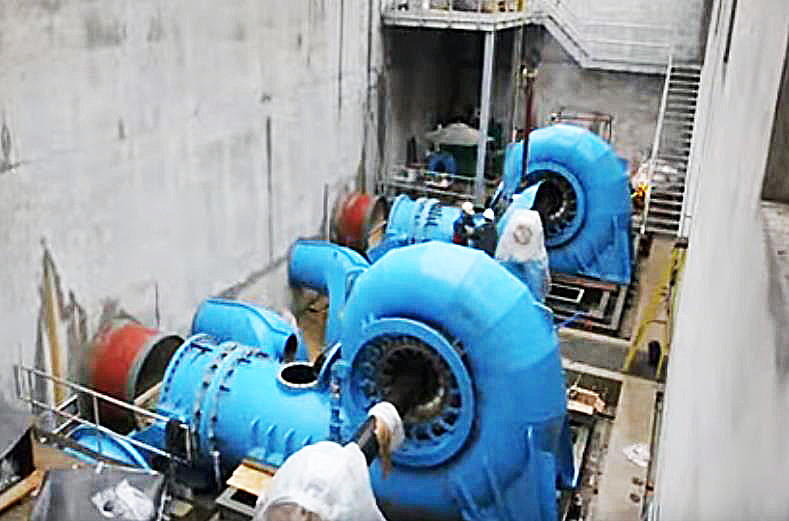 Nenngeschwindigkeit 450-1000 RPM Francis Wasserturbinengenerator für die Wasserkraftproduktion
