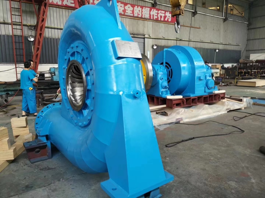 Nenngeschwindigkeit 450-1000 RPM Francis Wasserturbinengenerator für die Wasserkraftproduktion