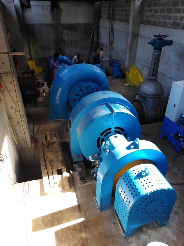 Nenngeschwindigkeit 450-1000 RPM Francis Wasserturbinengenerator für die Wasserkraftproduktion