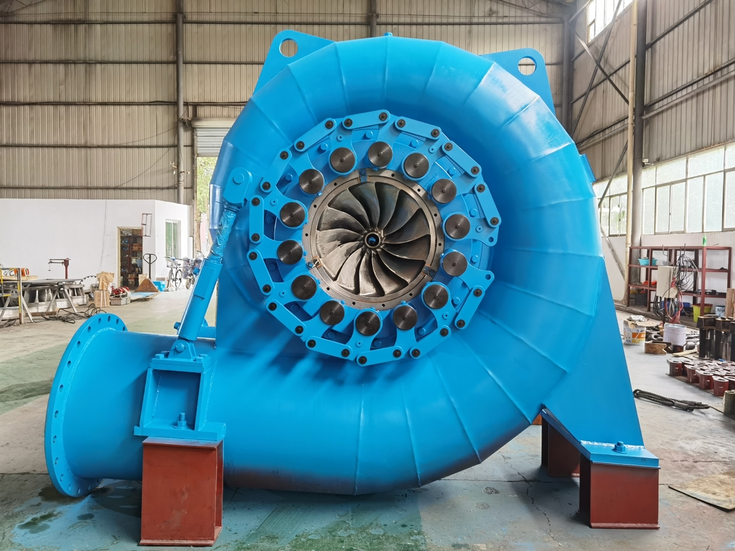 Nenngeschwindigkeit 450-1000 RPM Francis Wasserturbinengenerator für die Wasserkraftproduktion