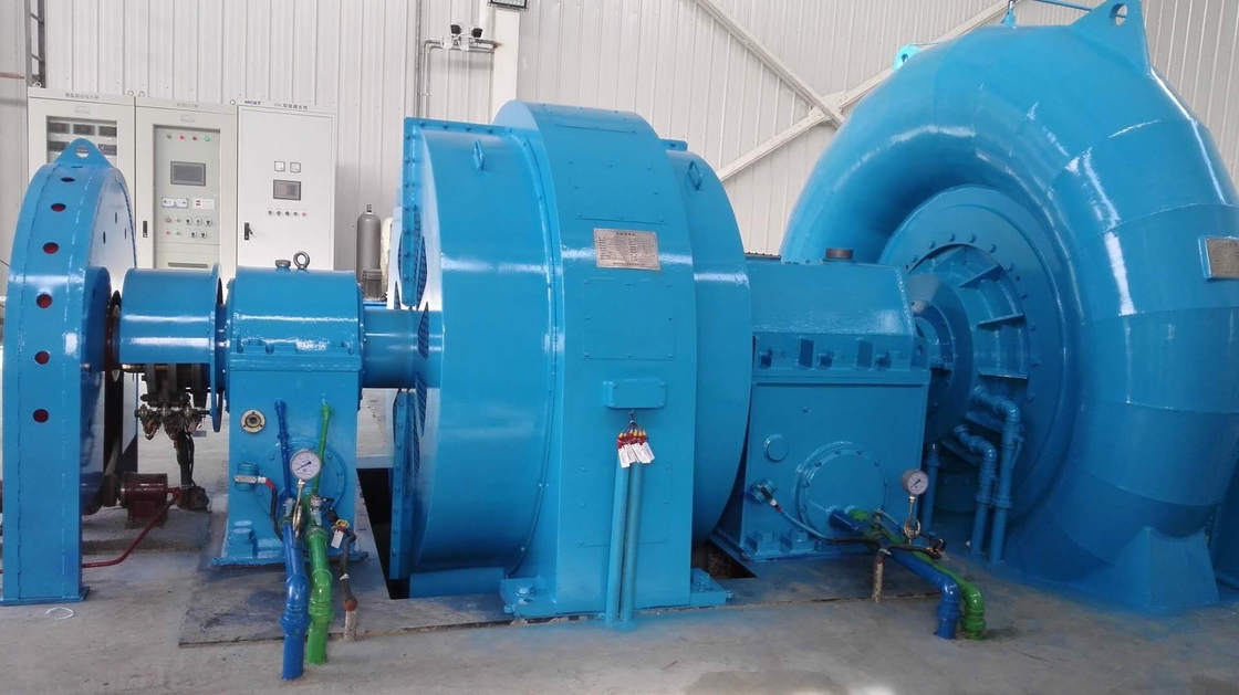 Edelstahl-Francis-Turbinengenerator 6,3 kV automatische Steuerung 300 kW-20 MW Leistung 20m-300M Kopf