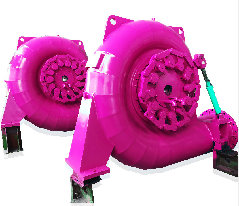 Effizienz Edelstahl Francis Wasserturbinengenerator 450-1000RPM 400V-10kV automatische Steuerung
