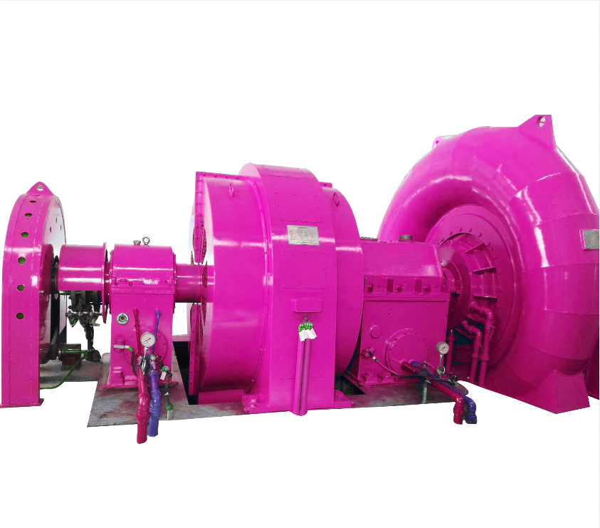 Effizienz Edelstahl Francis Wasserturbinengenerator 450-1000RPM 400V-10kV automatische Steuerung