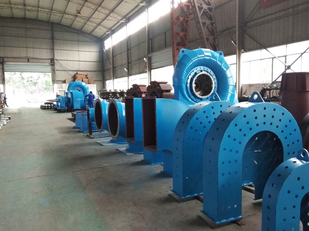Silikon-Bürstenlos-Wasserturbinengenerator 300-3000rpm Geschwindigkeitsbereich 200kw-20mw Leistung
