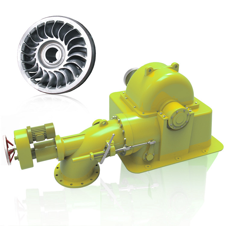 Wasserkraftanlage Turgo-Turbine Wasserturbinengenerator 5t-20t Nennkopf 50-400m