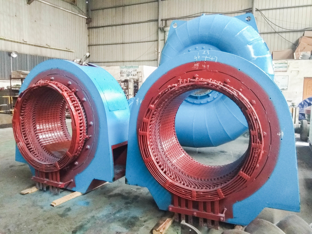 Kompakter 300 kW-20 MW Edelstahl Francis-Wasserturbinengenerator für Wasserkraftwerke