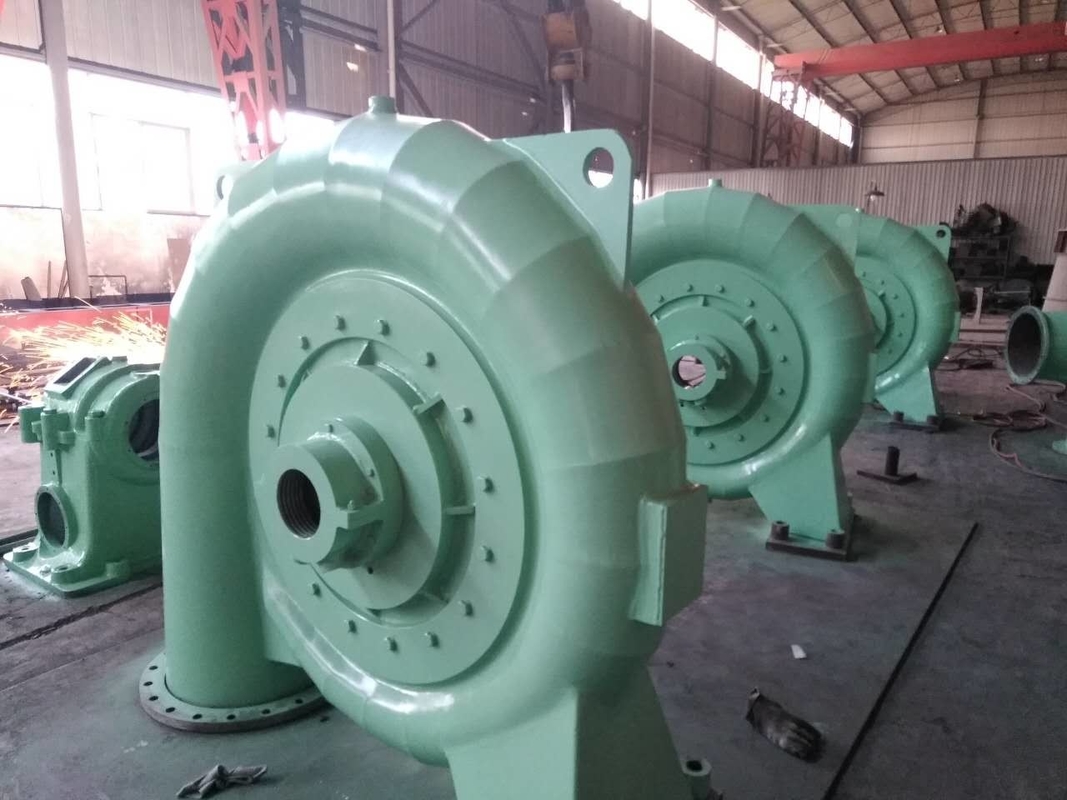 Haltbarkeit Stahl-Wasserturbinengenerator 450-1000rpm für Wasserkopf 5m-500m