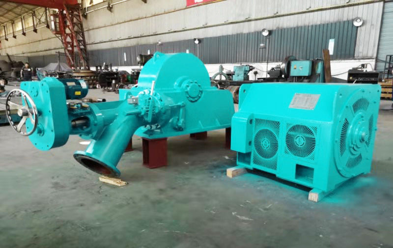 2000-10000kg Turgo-Turbinengenerator für Strömungsgeschwindigkeit 109 Kubikmeter pro Sekunde Konzipiert Leistungsbereich 500 Kilowatt bis 70 Megawatt Energieproduktion