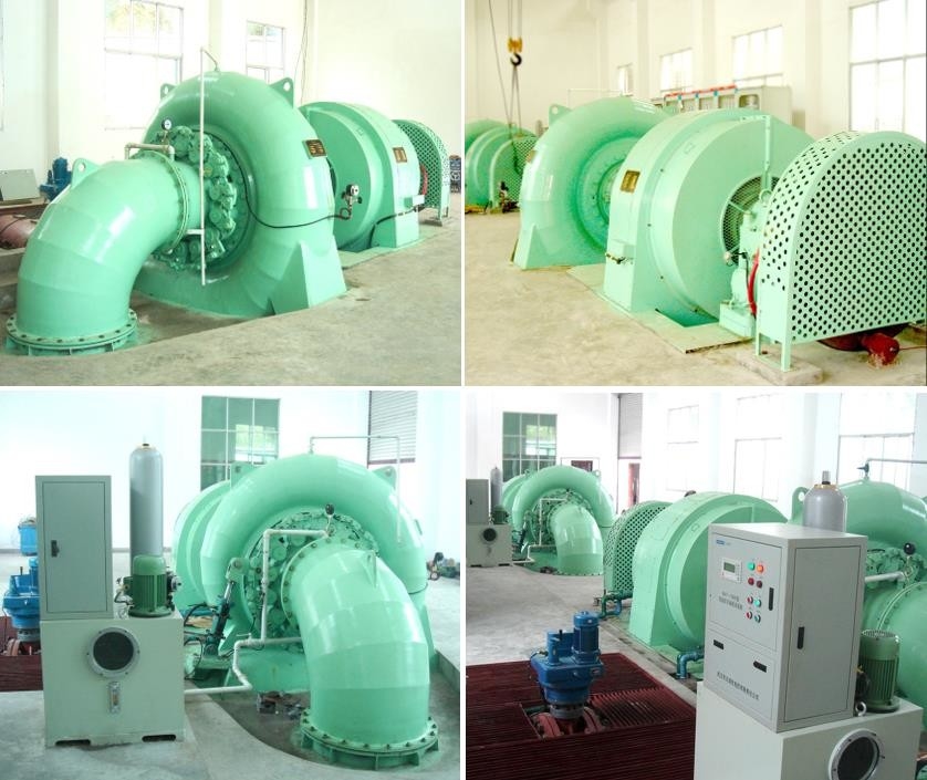 Pelton-Turbinenstromgenerator aus Edelstahl mit Luft-/Ölkühlung - Strom von 100 bis 1000 A
