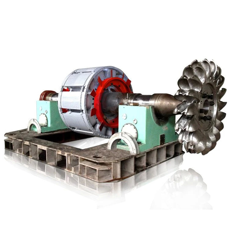 angepasster Aufregungsmodus Wasserturbinengenerator 200kw-20mw Leistung Horizontale Installation
