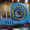 Individuell angepasster bürstenloser Wasserturbinengenerator mit automatischer Steuerung für die vertikale Installation