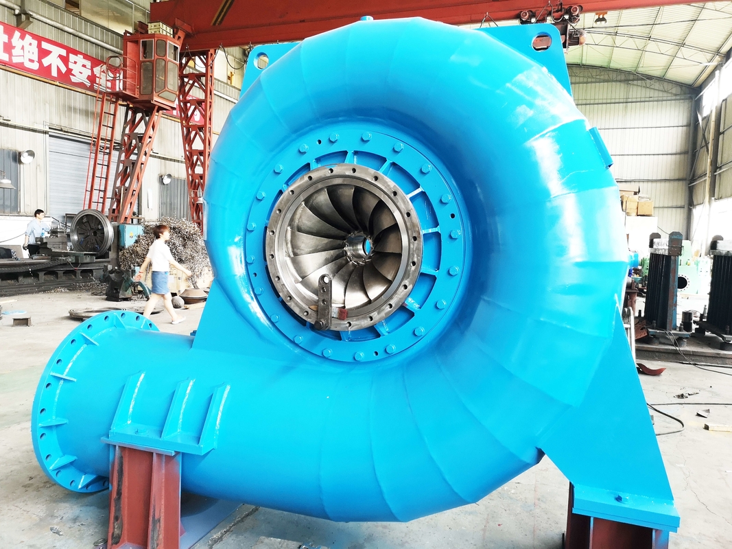 20 m bis 300 m Wirkungsgrad Vertikaler Hydro Francis Dampfturbinengenerator SS für Kraftwerke