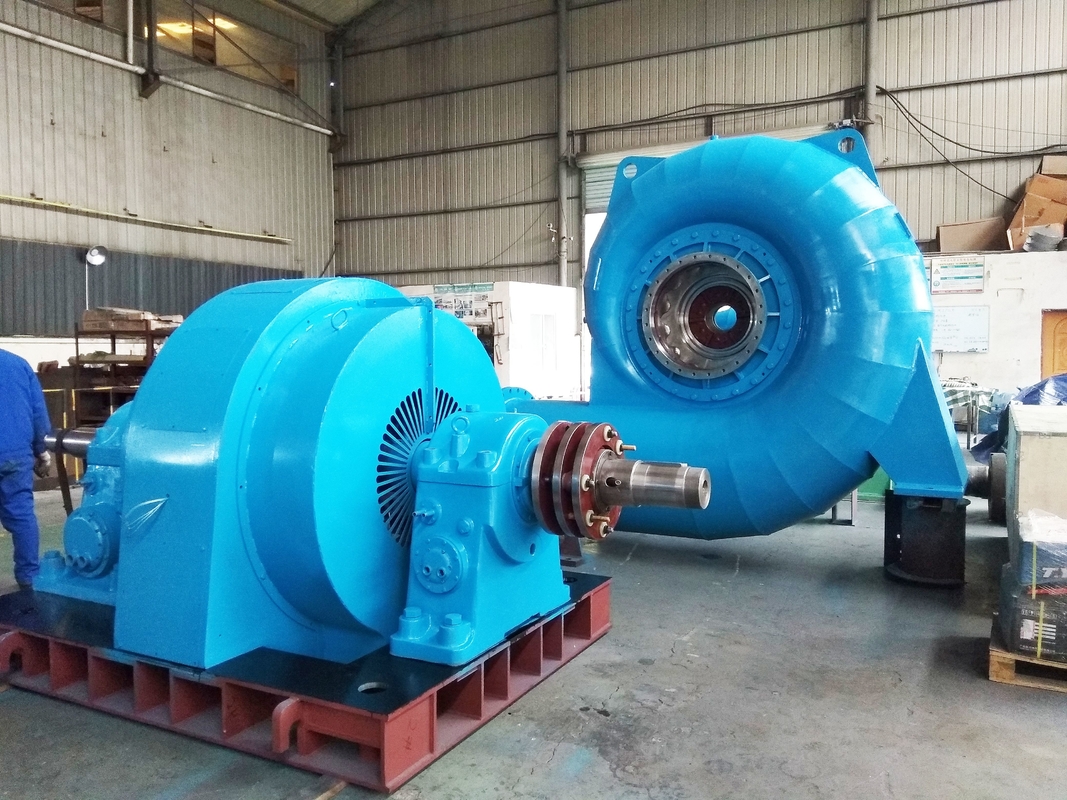 Wirtschaftliche und umweltfreundliche Francis Hydroturbine / Kaplan Turbine Generator mit 5m-500m Wasserkopf