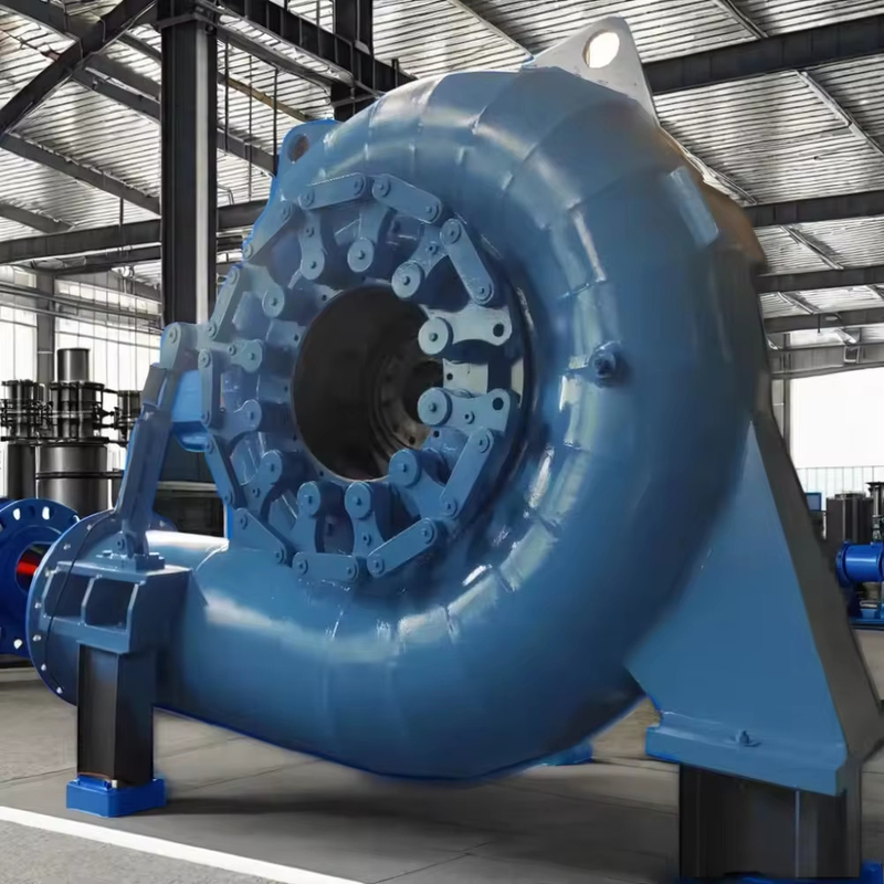Edelstahlvertikaler Francis-Turbinengenerator mit 400V - 10kV Spannung für Wasserkopf 20m - 300M
