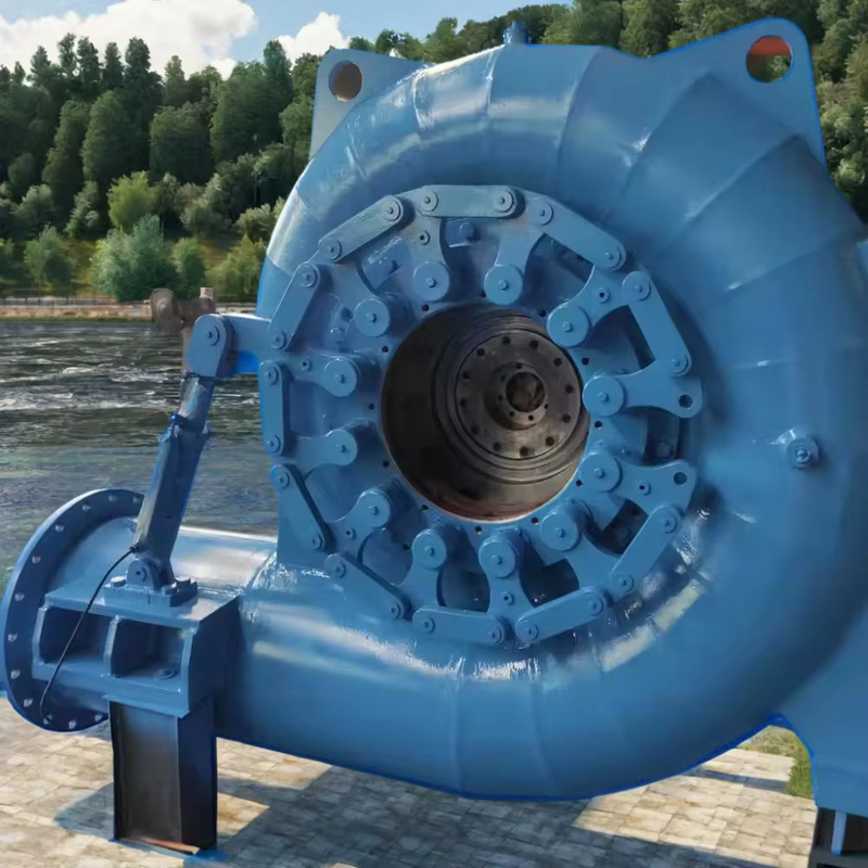Vertikaler oder horizontaler Francis-Hydraulikturbinengenerator mit Nennleistung von 300 kW-20 MW