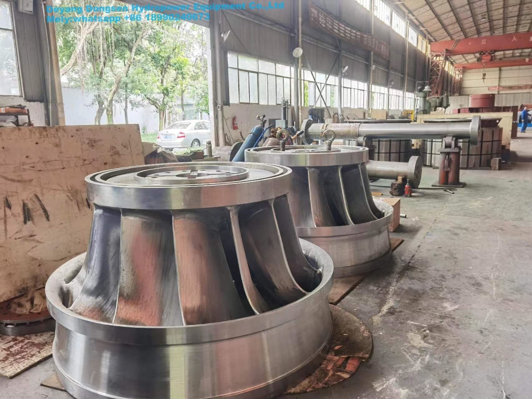 90-96% Wirkungsgrad Hydroturbinengenerator für Wasserkraft 5m-500m Wasserkopf 450-1000 Umdrehungen pro Minute