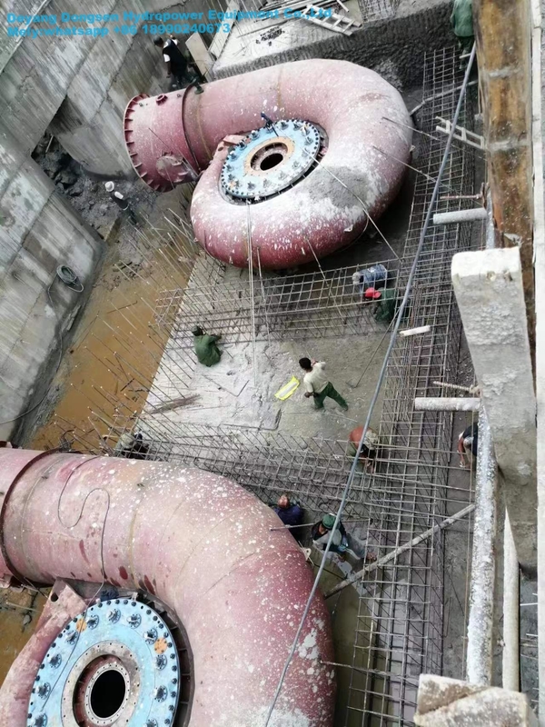 Hydroturbinengenerator aus Edelstahl für Kopf 5m-500m und Kapazität 200kw-20mw