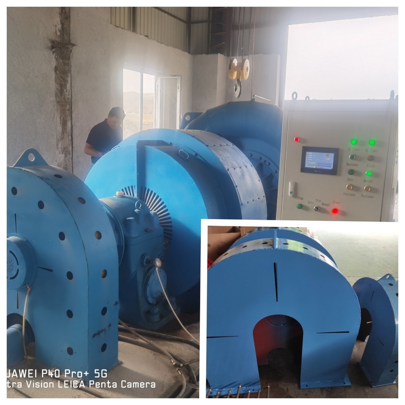 angepasster Farbwasserturbinengenerator 200kw-20mw Leistung 300-3000rpm Geschwindigkeit