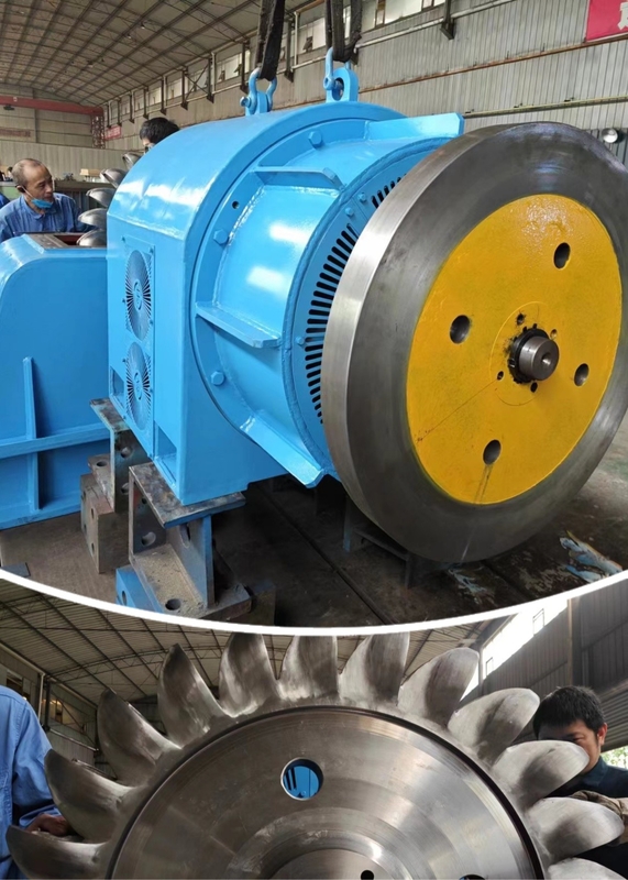 Luftgekühlte 100kw-10mw Pelton-Turbine für hohe Wasserhöhe mit hoher Qualität
