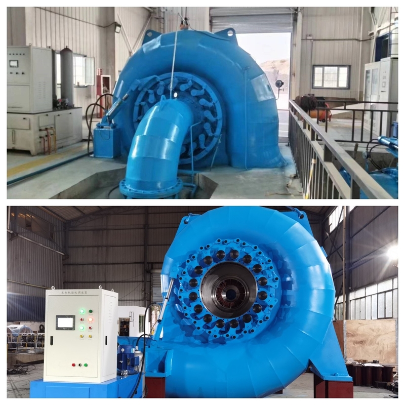 Wasserkopf 20m-200m Francis Hydroturbinengenerator mit 88-96% Effizienz und Leistung