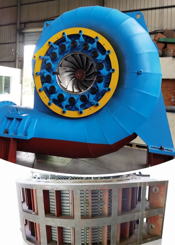 Wasserkopf 20m-200m Francis Hydroturbinengenerator mit 88-96% Effizienz und Leistung