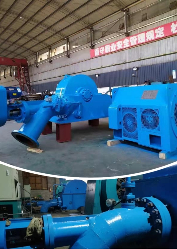 Wasserkraftanlage Turgo-Turbine Wasserturbinengenerator 5t-20t Nennkopf 50-400m