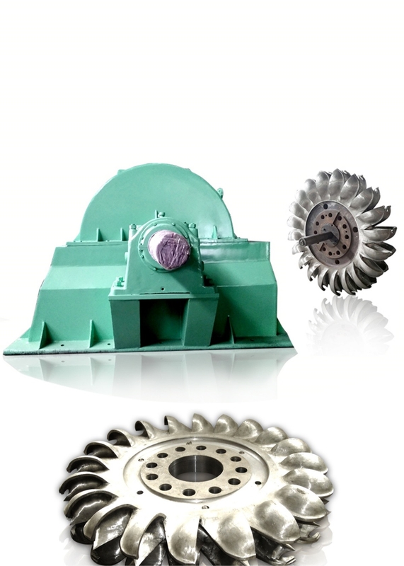 Haupt-Pelton-Turbine für Wasserkraftwerke Kapazität 5-50 t Nennfrequenz 50/60 Hz Bürstenlos oder Thyristor Erregungsmodus