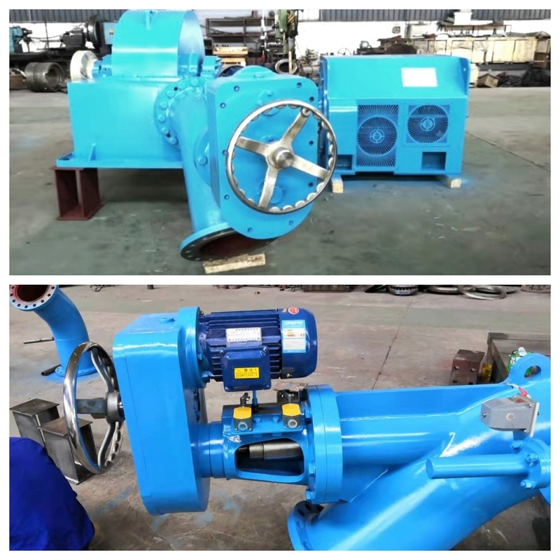 Vertikale / horizontale Installationsmethode 500 kW Turgo Turbine Hydrogenerator mit AVR angepasst