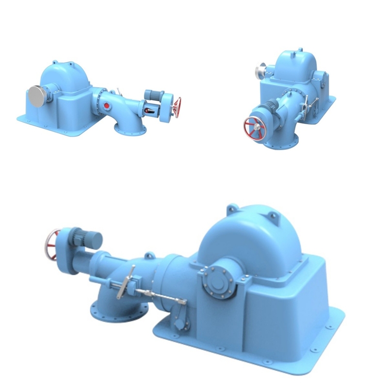 Vertikale / horizontale Installationsmethode 500 kW Turgo Turbine Hydrogenerator mit AVR angepasst