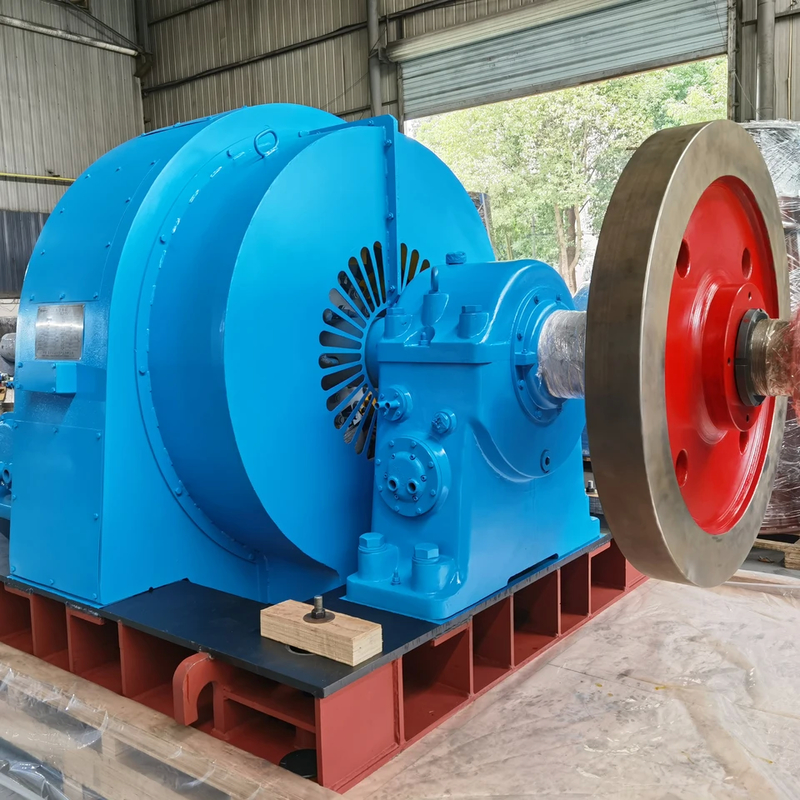 PLC-Steuerungssystem Wasserturbinengenerator 1000 KW Leistungsausgabe Luft/Wasserkühlung zur Energieerzeugung