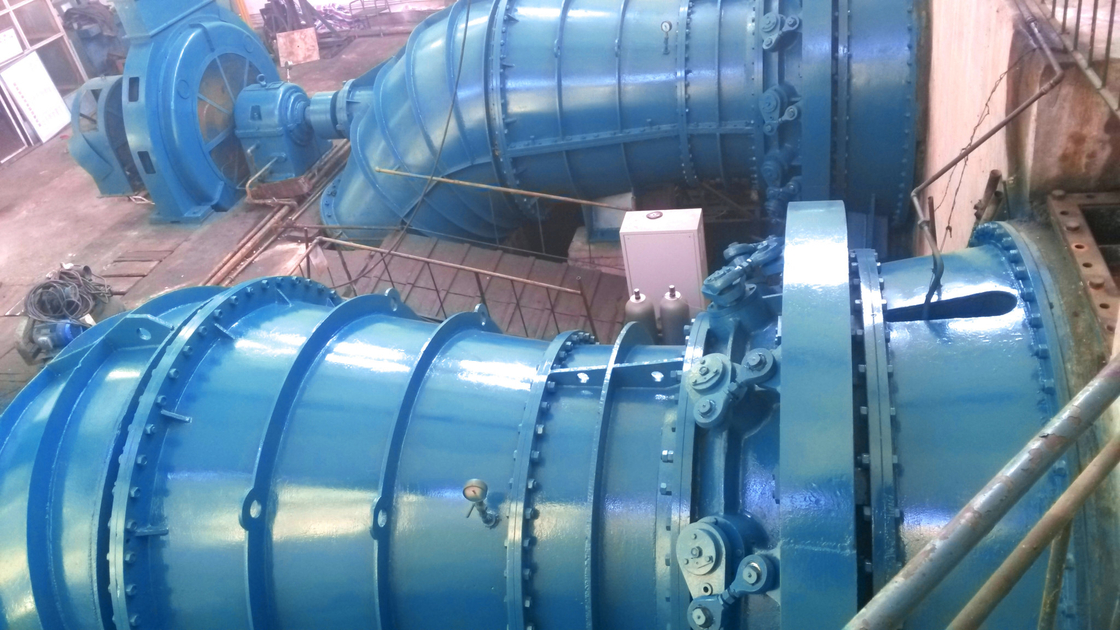 0.5 MW-20 MW Leistung Pelton-Turbinengenerator mit horizontaler Installation und statischem Anregungssystem
