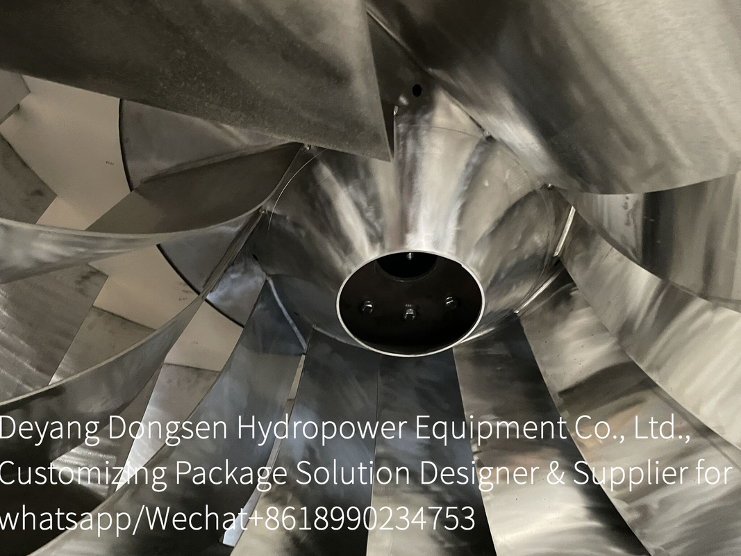 Edelstahl-Wasserturbine für umweltfreundliche und nachhaltige Energieerzeugung Läuferdurchmesser 0,5 - 10 Meter