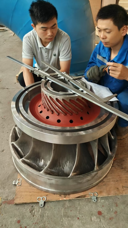 Hoch- oder Niedriggeschwindigkeits-Wasserturbinenläufer mit gehärtetem Metallmaterial bei 600 RPM und 750 RPM