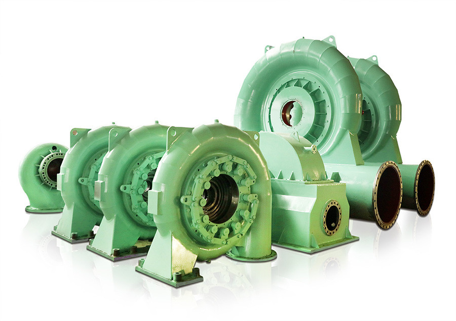 30-50 Jahre Lebensdauer Hochdruck-Wasserturbine für einstellbare Wasserdurchflussmengen und kundenspezifisches Design