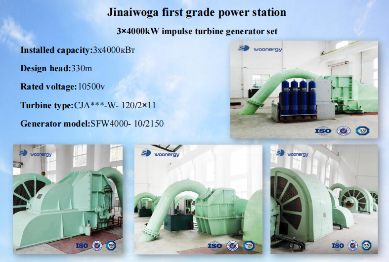 Custom Pelton Turbine Generatoren ♪ Langlebige, umweltfreundliche Wasserkraftanlage für erneuerbare Energie