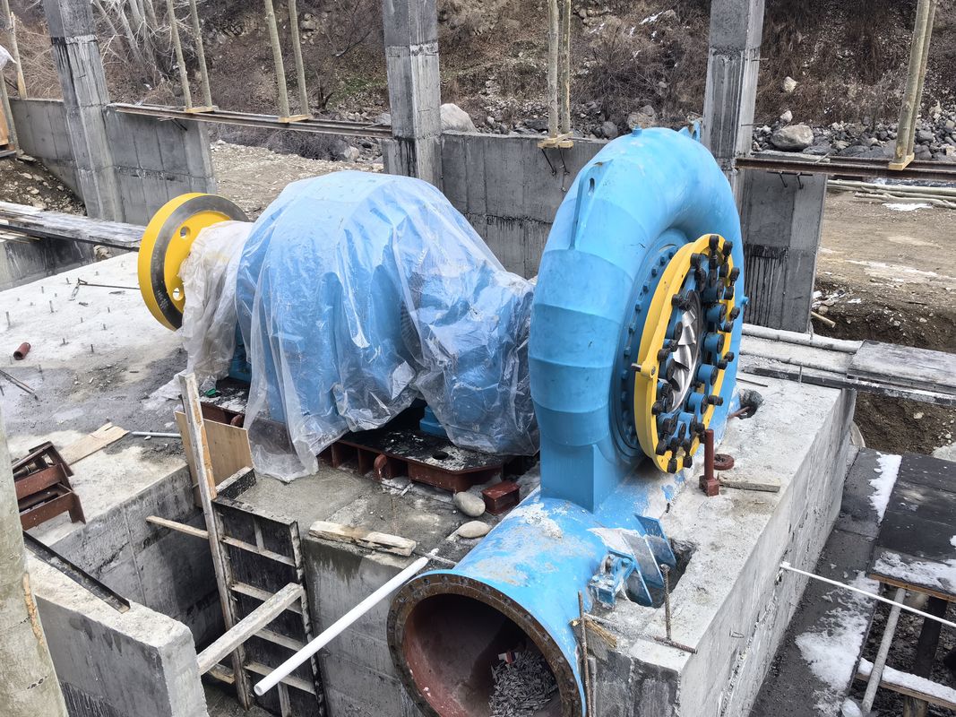 150 RPM-1000 RPM Geschwindigkeitsbereich Wasserturbinengenerator Niedriger Lärmpegel ≤ 80 dB und lange Lebensdauer über 30 Jahre