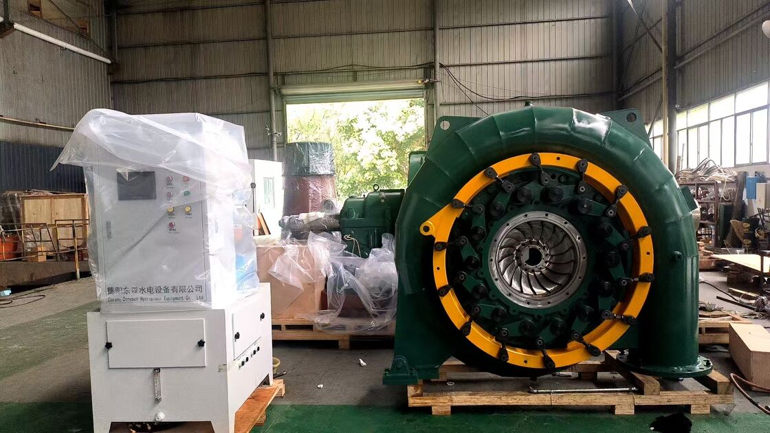 150 RPM-1000 RPM Francis Wasserturbinengenerator mit 300 kW bis 20 MW Leistung und automatischer Steuerung