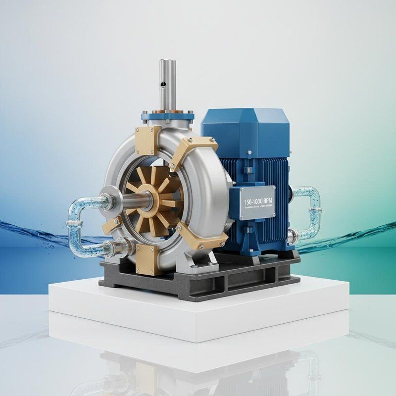 150 RPM-1000 RPM Francis Wasserturbinengenerator mit 300 kW bis 20 MW Leistung und automatischer Steuerung