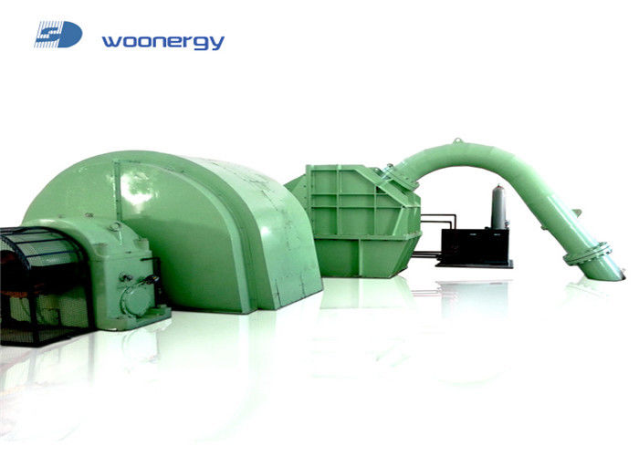 0.5 MW-20 MW Leistung Pelton-Turbinengenerator mit horizontaler Installation und statischem Anregungssystem
