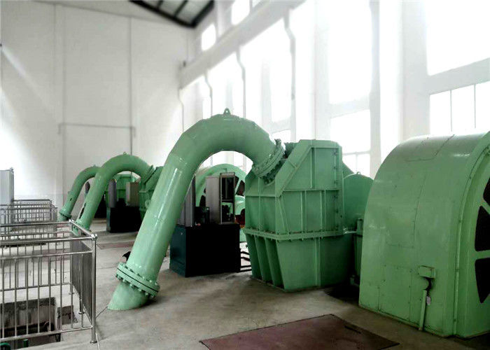 0.5 MW-20 MW Leistung Pelton-Turbinengenerator mit horizontaler Installation und statischem Anregungssystem