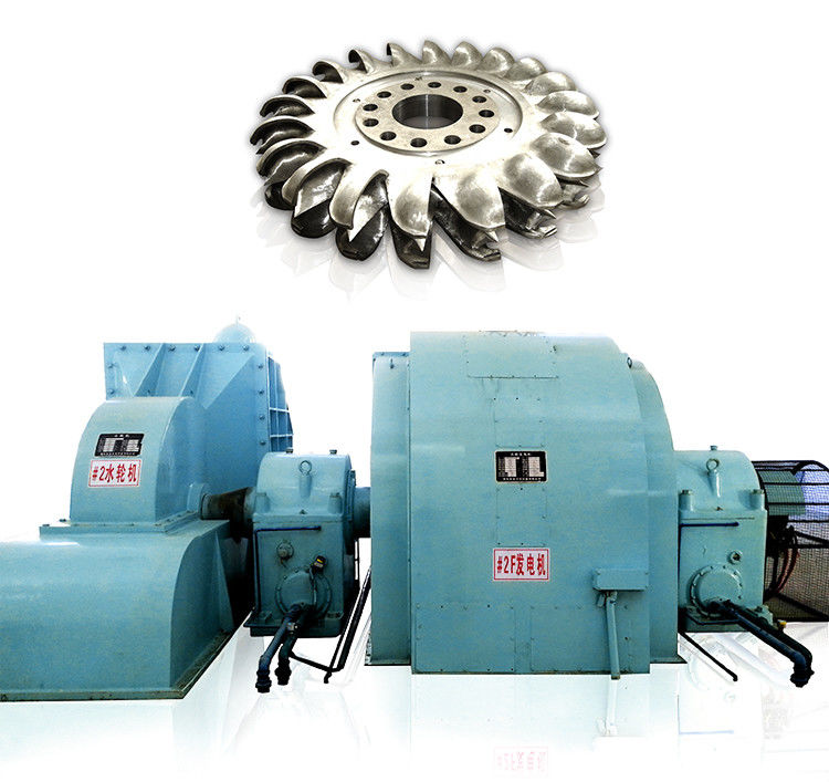 Peltonturbinengenerator mit hoher Förderhöhe von 100 m bis 2000 m, Nennspannung 6–10 kV, speziell für die Wasserkraft-Energieerzeugung entwickelt