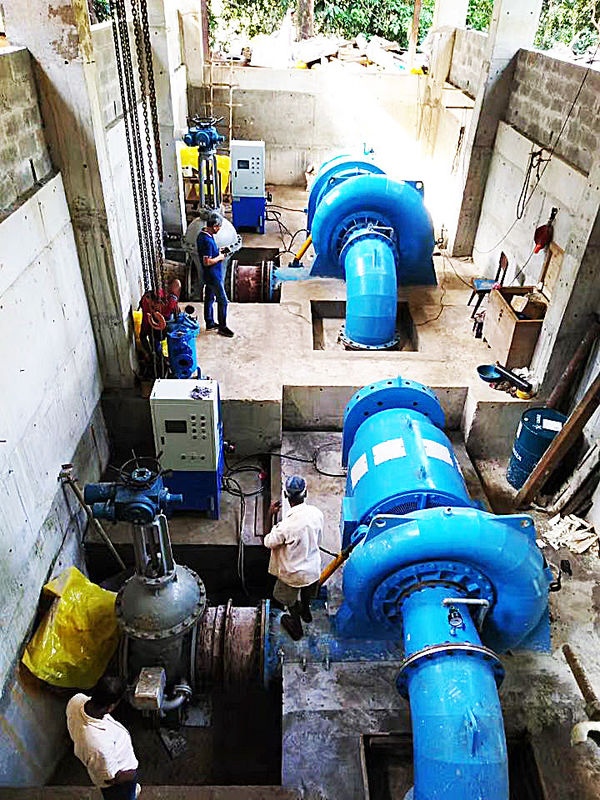 Geschwindigkeitsbereich 150 RPM 1000 RPM Francis Hydroturbinengenerator Unterstützung des Stroms 3,21 bis 14,9 M3s Nachhaltige Energieerzeugung