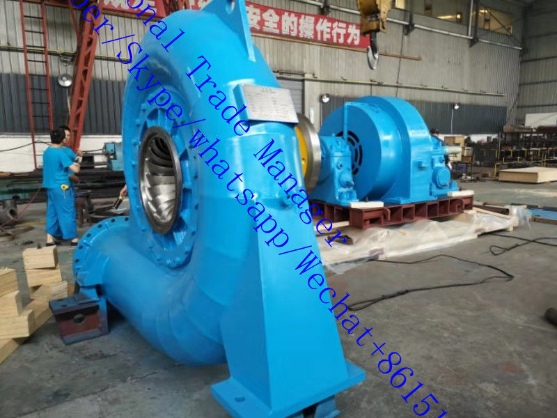 Geschwindigkeitsbereich 150 RPM 1000 RPM Francis Hydroturbinengenerator Unterstützung des Stroms 3,21 bis 14,9 M3s Nachhaltige Energieerzeugung