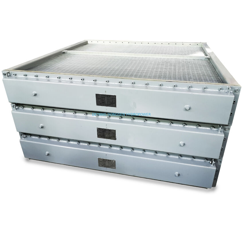 Air Oil Cooler Unit 200kW Turbine Lubricating Oil Cooler Stainless Steel Coil Heat Exchanger