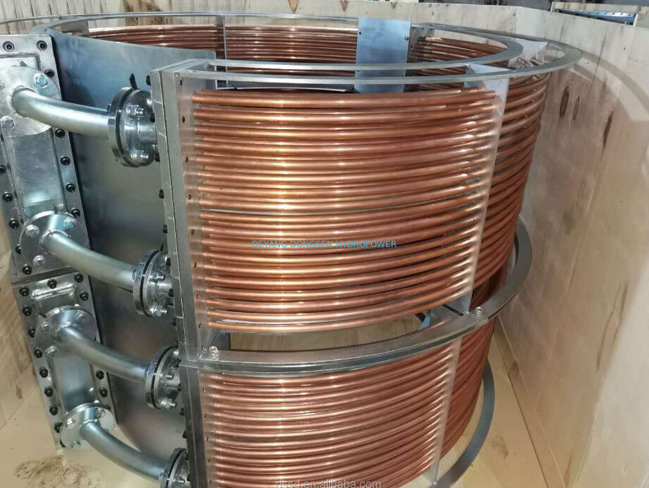 Air Oil Cooler Unit 200kW Turbine Lubricating Oil Cooler Stainless Steel Coil Heat Exchanger
