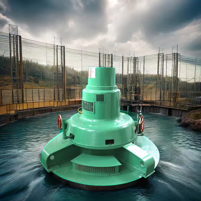 Edelstahl Kaplan Hydroturbinengenerator 220-11000V Nennspannung 100-1500r/min Geschwindigkeit
