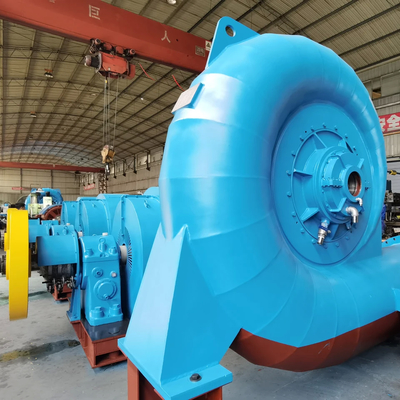 Effizienz Edelstahl Francis Turbinengenerator 300 kW-20 MW vertikal oder horizontal
