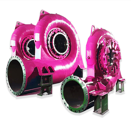 Effizienz Edelstahl Francis Wasserturbinengenerator 450-1000RPM 400V-10kV automatische Steuerung