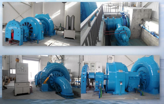 Hochkopfwasserturbine aus Edelstahl 200kw-20mw Umdrehungsfrequenz